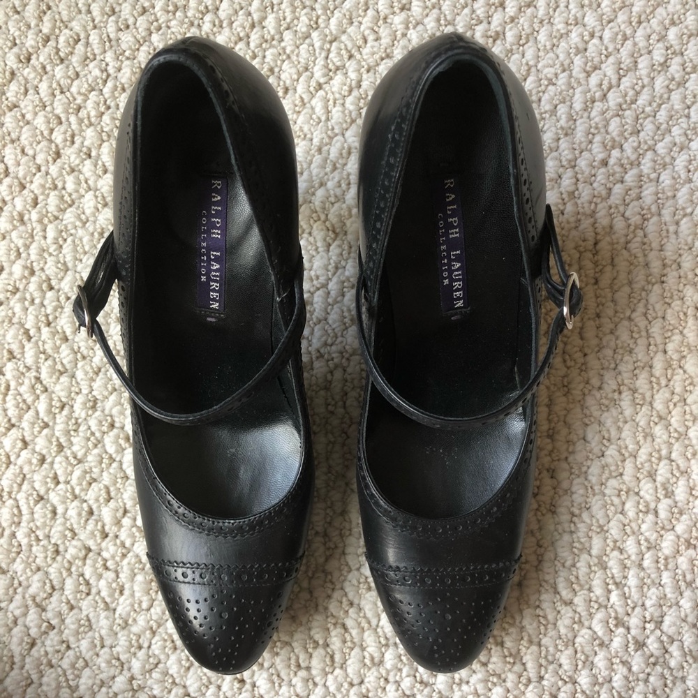 Ralph Lauren black heels